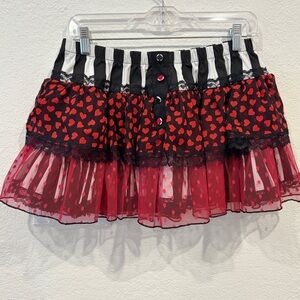 Y2K Vintage Tripp NYC Alice in Wonderland party mini skirt